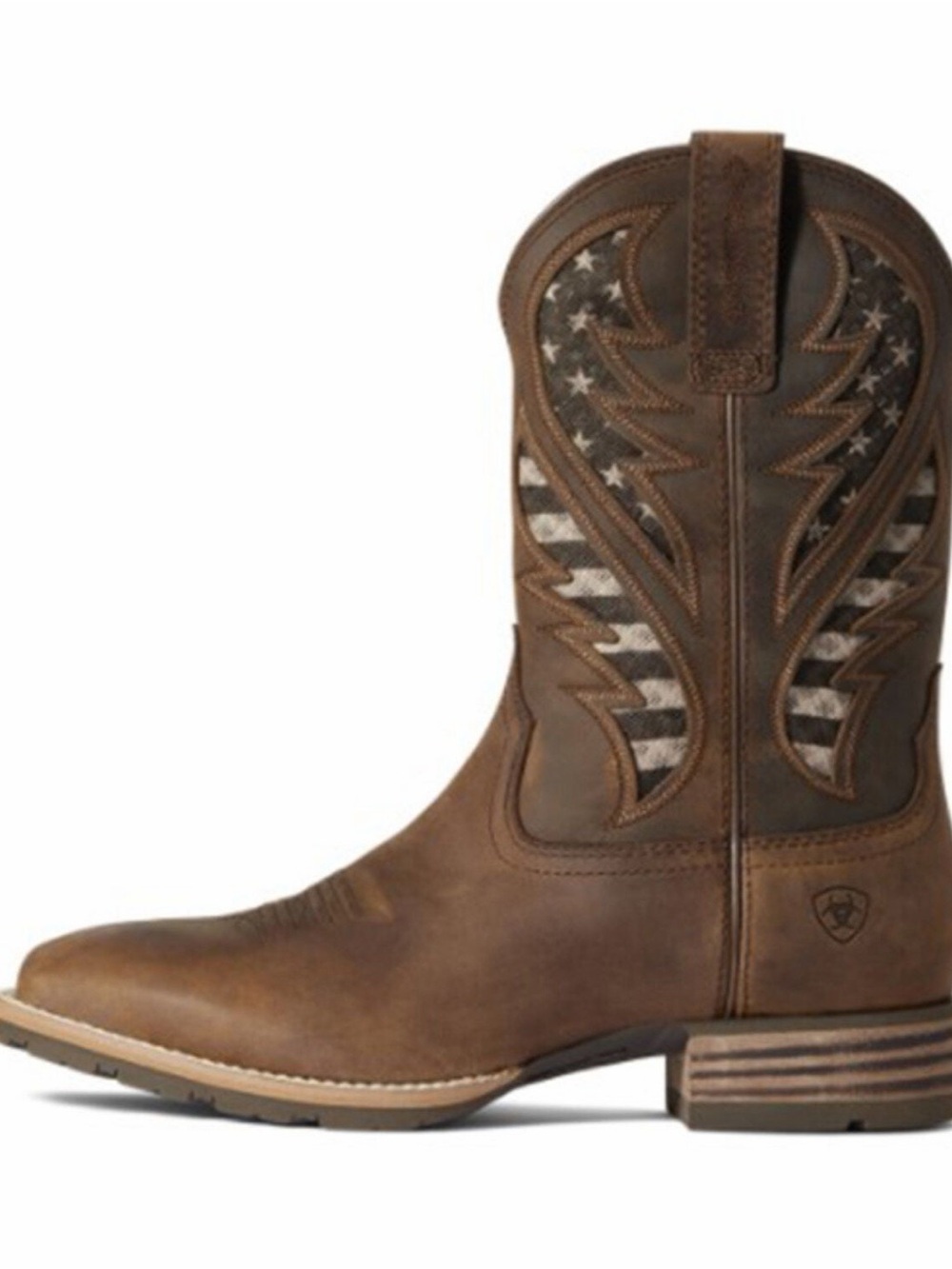 ARIAT MEN'S HYBRID VENTTEK PERFORMANCE WESTERN BOOTS BROAD SQUARE TOE - Picture 2 of 9